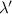 $\lambda '$