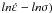 \hbox{$ln\Dot{\varepsilon }-ln\sigma )$}
